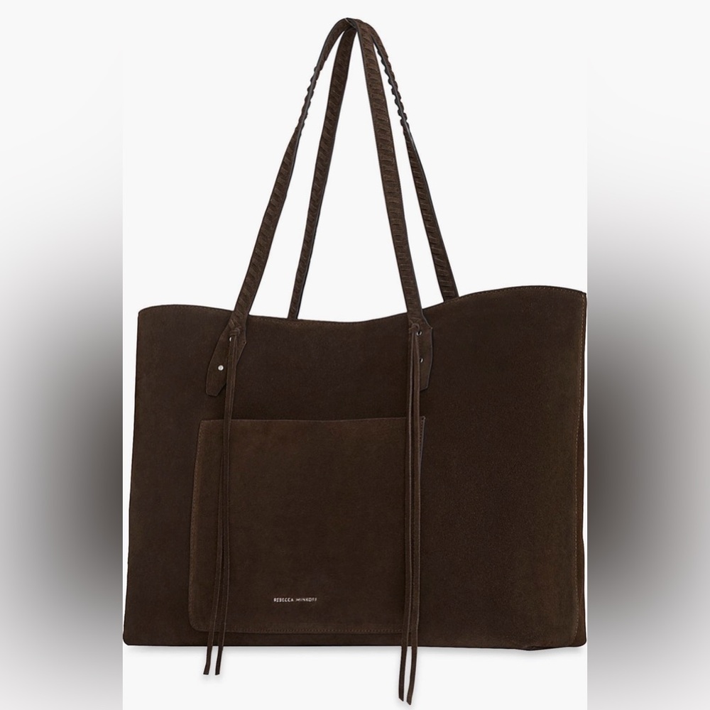 NWOT Rebecca Minkoff Mae Suede Elegant Brown Tote Bag